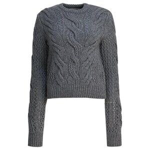 Max Mara Sportmax Wool-Blend Crewneck Sweater With Braids tag size S Women